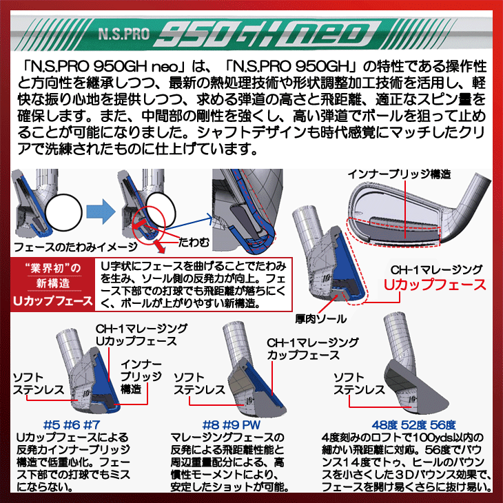 ゴールデンプリックス TR-01 アイアン 単品 (5) N.S.PRO 950GH neo 右利き用【クーポン対象】【即日発送可】