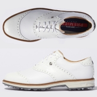 フットジョイ 2023 DRYJOYS プレミア ウィルコックス レース 54344W ソフトスパイク ゴルフシューズ【クーポン対象】【土日祝発送可】